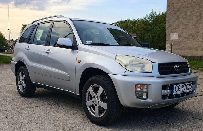 Toyota RAV4 cena 30500 przebieg: 122645, rok produkcji 2003 z Grudziądz małe 301